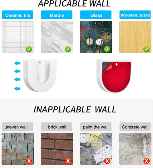 Strong Adhesive Wall Mount for Ring Indoor Cam(2nd Gen and 1st Gen),Two Ways Easy Installation, No Drilling or Screw Secured Fixed (Ring Indoor Ca...