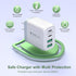USB C Fast Charger for iPhone 15/15 Pro Max Fast Charging, 2 Pack 40W 4-Port USB C Charger Block Power Adapter with 6ft USB C Cable for iPhone 15 ...
