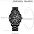 Avaner Men's Wrist Watch Stainless Steel Skeleton Quartz Watch with Luminous Hands...