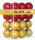 Red & Gold 2.5" Christmas Balls Christmas Tree Decoration Ornaments Shatterproof Hanging Balls for Birthday Halloween Holiday Wedding Decorations ...