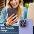 CloudValley Camera Lens Protector for iPhone 14 Pro (6.1 inch) & iPhone 14 Pro Max (6.7 inch), 9H Tempered Glass Metal Ring Camera Cover Film [Cas...
