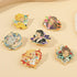 Anime Demon Enamel Pins Set, 5Pcs Anime Character Brooches and Lapel Badges Set, Tanjirou Agatsuma Zenitsu Metal Pins for Backpack Bag Hat Jacket,...