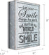 Barnyard Designs Wooden Box Sign Motivational Desk Decor, Inspirational Office Desk Decorations for Women Office Bathroom Shelf Décor (Smile)...