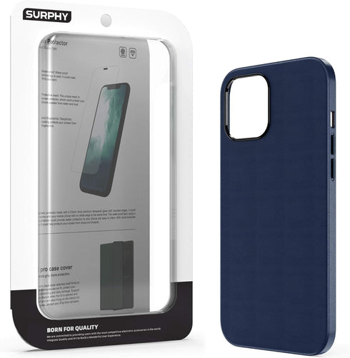 SURPHY Designed for iPhone 12 Pro Max Case 6.7 inch, Premium Faux Leather Phone Case (with Metallic Buttons & Microfiber Lining) Compatible with i...