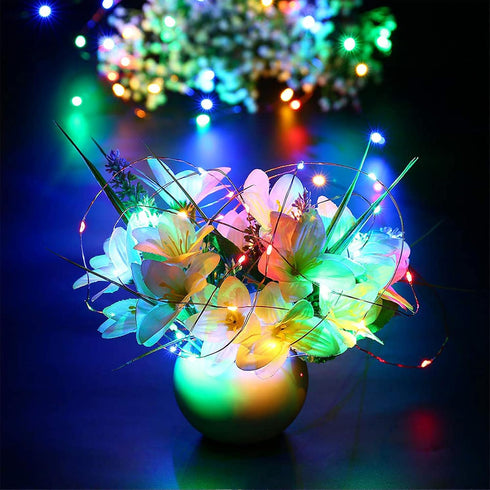 USB Fairy Lights 20 Ft 120 LED String Lights with On/Off Switch, Waterproof Copper Wire Lights for Bedroom Wall Ceiling Wreath Christmas Easter We...