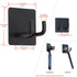 Adhesive Hooks, Bathroom Wall Towel Hooks, Black Stick Shower Razor Holder, Stainless Steel Door Hangers for Coat Loofah Robes Self Adhesive Organ...