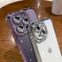 Fycyko Compatible for iPhone 14 Case with Glitter Diamond Camera Len Protector,Bling Clear Crystal Cute Phone Case Shockproof Sparkly for iPhone 1...