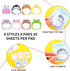 160 Sheets Cartoon Animal Sticky Notes, Cute Cartoon Memo Sticky Note Self Stick Animal Notepad Page Markers Flags for Home, School and Office, 8 ...