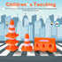 Gadpiparty 24pcs Mini Traffic Cones Plastic Fence Roadblock Signs Playset Construction Road Cones Tiny Marker Cones Roadblock Cone Models Educatio...