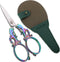 Crafting Scissors, 5.3in Sharp Multipurpose Fabric Scissors with Sheath, Arts Sewing Quilting Office Home School Paper Cutting Shears, Rainbow Lar...