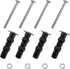 Toilet Seat Hinge Screw 2 Pack,Compatible with TOTO Toilet, Expanding Rubber Bolt Top Nuts Set for Top Mount Toilet Seat Tightening Kit Replacemen...