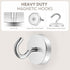 Neosmuk Magnetic Hooks Heavy Duty,120lb Super Strong Magnet with Hooks for Cruise Cabins, Large Metal Hooks for Hanging on Fridge,Extra Strong Mag...