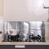 2 Pieces Splatter Guards for Frying Stove Splatter Guard Anti Oil Barrier Nonstick Aluminum Oil Shield Guard for Kitchen Cooking Guard...