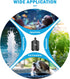AQQA 160-800GPH Aquarium Submersible Water Pump Fish Tank Small Water Pump Adjustable Waterflow with 2 Nozzles for Fish Tank Water Circulation Poo...