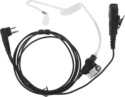 Pdflie Dual PTT CLS 1110 1410 BPR40 Acoustic Headset 2 Pin M1 Earpiece Ear Piece with Mic for Motorola Mag One CLS1110 CLS1410 DLR1060 DTR700 DT55...