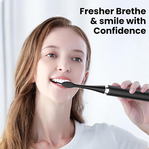 Replacement Brush Heads 10 Pack Compatible with AquaSonic Black Series, Vibe Series, Black Series Pro, Duo Series Pro Electric Toothbrush, Black...