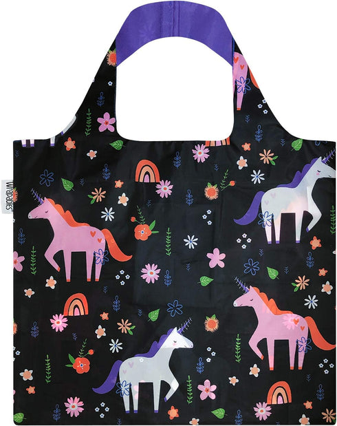 Wrapables Large Reusable Shopping Tote Bag with Outer Pouch...