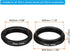 PATIKIL 30mm-25mm Metal Step Down Ring, Camera Lens Filter Adapter Ring Aluminum Filter Adapter Ring for Camera Lenses Hood, Black...