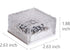 Epicgadget Solar Ice Cube Shaped Light, 2.8x2.8x2 inch Ice Cube Shaped Warm White Outdoor Solar Garden Decorative Lights for Walkway Pathway Backy...