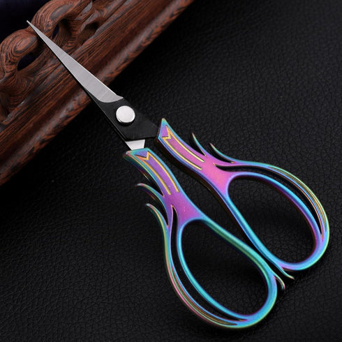 Embroidery Scissors Knitting Scissor Small Crafting Shears with Leather Case Little Scissors Cover for Sewing Threading Needlework DIY Tool 4.2in ...
