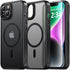 BaHaHoues for iPhone 13 Case iPhone 14 Case Compatible with MagSafe iPhone 13 Phone Case with Screen Protector, Translucent Matte Slim Shockproof ...