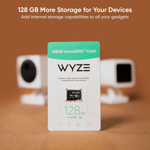 Wyze Expandable Storage 128GB MicroSDXC Card Class 10, Black...