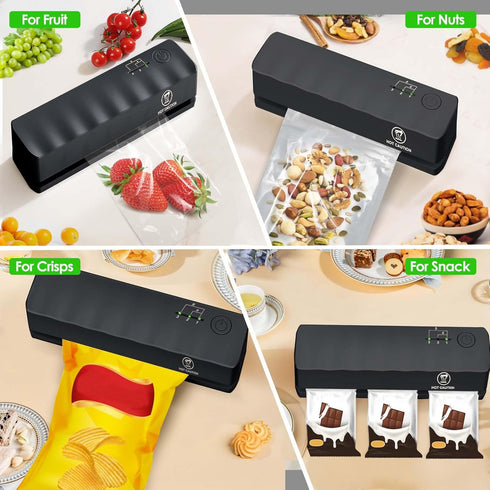 Mini Bag Sealer, Portable Heat Quick Resealer Machine with 5 Adjustable Gears, 3000mAh Battery, 5.1" Heating Strip, for Mylar/Food Storage Bags, C...
