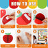 94Pcs Apple Bulletin Board Decoration Set Motivational Fruit Cut-Outs Welcome What A Great Bunch Red Truck Cut Out Apple Honeycomb Balls Border Tr...