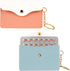 2 Pack Birth Control Pill Case Sleeve Packet PU Leather Wallet Pill Holder Birth Control Case with Snap Closure and Keyring Contraceptive Medicine...