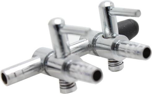 2PCS 2-Way Aquarium Metal Gang Manifold Air Line Control Valve Air Tap Air Splitter Stainless Steel Air Flow Splitter Pump Lever Valve...