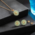 EVEVIC Daisy Flower Necklace Earrings Set for Women 18K Gold Plated Hypoallergenic Jewelry Sets...