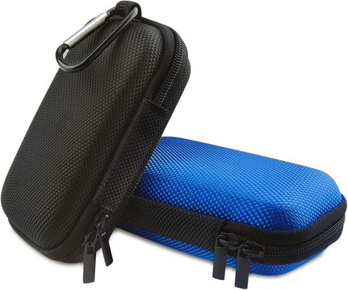 HOOTEK Hard Drive Hard Case, 2Pack Rectangle Shaped Portable Protection EVA Shockproof Earbuds Earphone Headset Headphone Carrying Cases with Zipp...