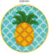 Dimensions Needle Craft Pineapple Wool Felt Applique Embroidery Craft Kit, 6''...