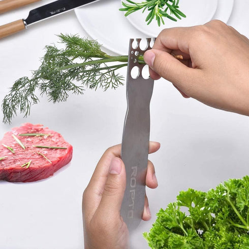 Herb Stripper - Efficient Kale, Chard, Collard Greens Leaf Remover Tool | LooseLeaf Herb Stem Remover for Leafy Greens...