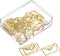 YOKIVE 20 Pcs Paper Clips, Envelope Shape | Keep Desk Neat, Great for Art, Home, Daily Use (Gold)...