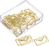 YOKIVE 20 Pcs Paper Clips, Envelope Shape | Keep Desk Neat, Great for Art, Home, Daily Use (Gold)...