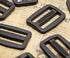 Shapenty 50PCS Black Plastic Tri-Glide Slides Button Bulk Adjustable Webbing Triglides Slider Buckle for Belt Backpack and Bags (Black, 1 Inch)...