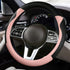 Cute Steering Wheel Cover for Women Girl, Breathable, Anti-Slip, Odourless Car Interior, Soft PU Leather Universal Car Accessory for Diverse Cars?...