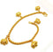 Elephant Bell 24k Thai Baht Gold Plated Foots Jewelry Bracelet Charm Anklet 9 Inch...