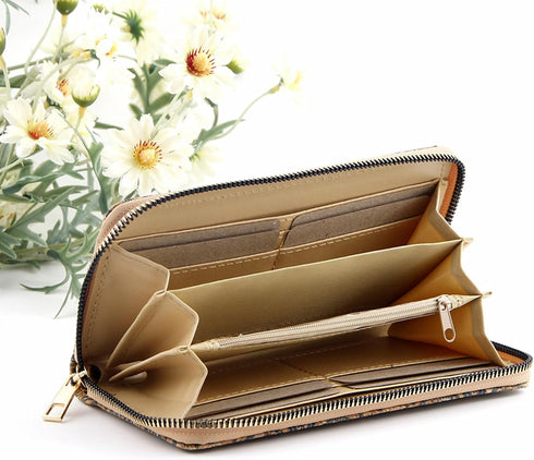 Womens Wallet Wristlet Long Purse Clutch Large Capacity...