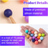 Mxxipp 18pcs Beads Knitting Needle Stoppers 15mm Macaron Round Silicone Knitting Needles Point Protectors Needle Tip Cover Knitting Tool Needle En...