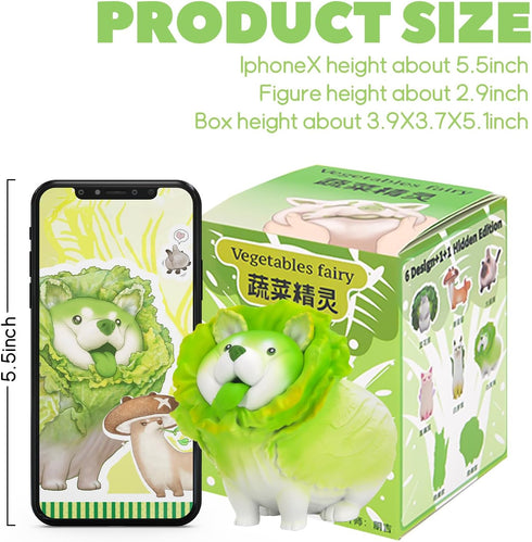52TOYS Vegetables Fairy 1st Action Figure, 1Pc Collectible Toy Kawaii Creative Gift Room Decor Desktop Decoration 3.5 Inch, Gift for Birthday Part...
