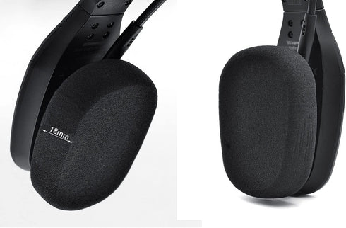 Replacement Cushion Ear Pads Kit for BlueParrott B450-XT Bluetooth Headset (Black, Foam Ear Cushions + Microphone Foam)...