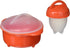 As Seen on TV Egglettes Hard Boiled Silicone Egg Cooker Make Without Shell- Set of 6...