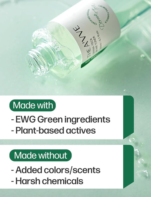 The A’VVE Derma Teca Biome Toner | Korean Skin Care Toner for Face w/Centella Asiatica | Vegan Exfoliating Toner | Hydrating Toner for Dry Sensiti...