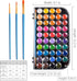 Upgraded 48 Colors Washable Watercolor Paint Set with 3 Brushes and Palette, Non-toxic Paints Sets for Kids, Adults, Beginners Artists, Make Your ...