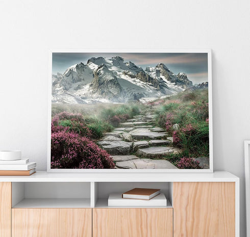MOER SKY Natural Scenery 5D Diamond Painting for Adults, Snow Mountain Full Round Drill Diamond Art for Handmade Art Lovers, Home Decor Art Craft ...