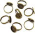 Honbay 20PCS 12mm Adjustable Finger Ring Blank Bases Round Finger Ring Trays (Bronze)...