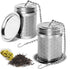 2 Pack Tea Infuser, Tea Strainers for Loose Tea, Stainless Steel Extra Fine Mesh Loose Leaf Tea Steeper with Extended Chain Hook, for Tea, Spices ...