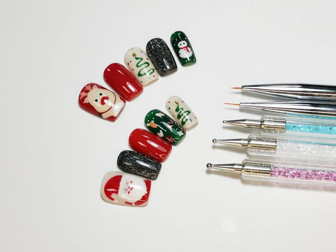 AIMEILI Nail Art Brushes Set Gel Polish Nail Art Design Pen Painting Tools, Dual-ended Nail Art Liner Brush Pen for Nail Gel Polish Painted Nail D...